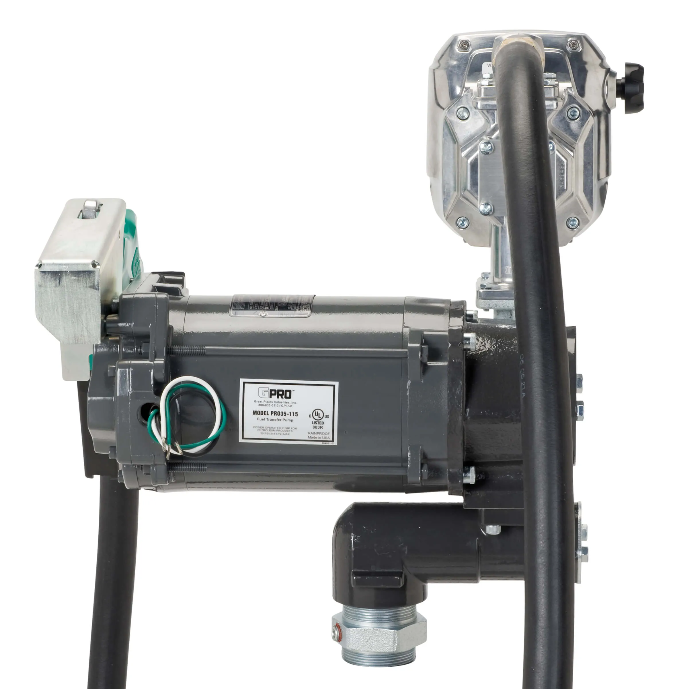 115V 35 GPM Fuel Transfer Pump with QM Meter