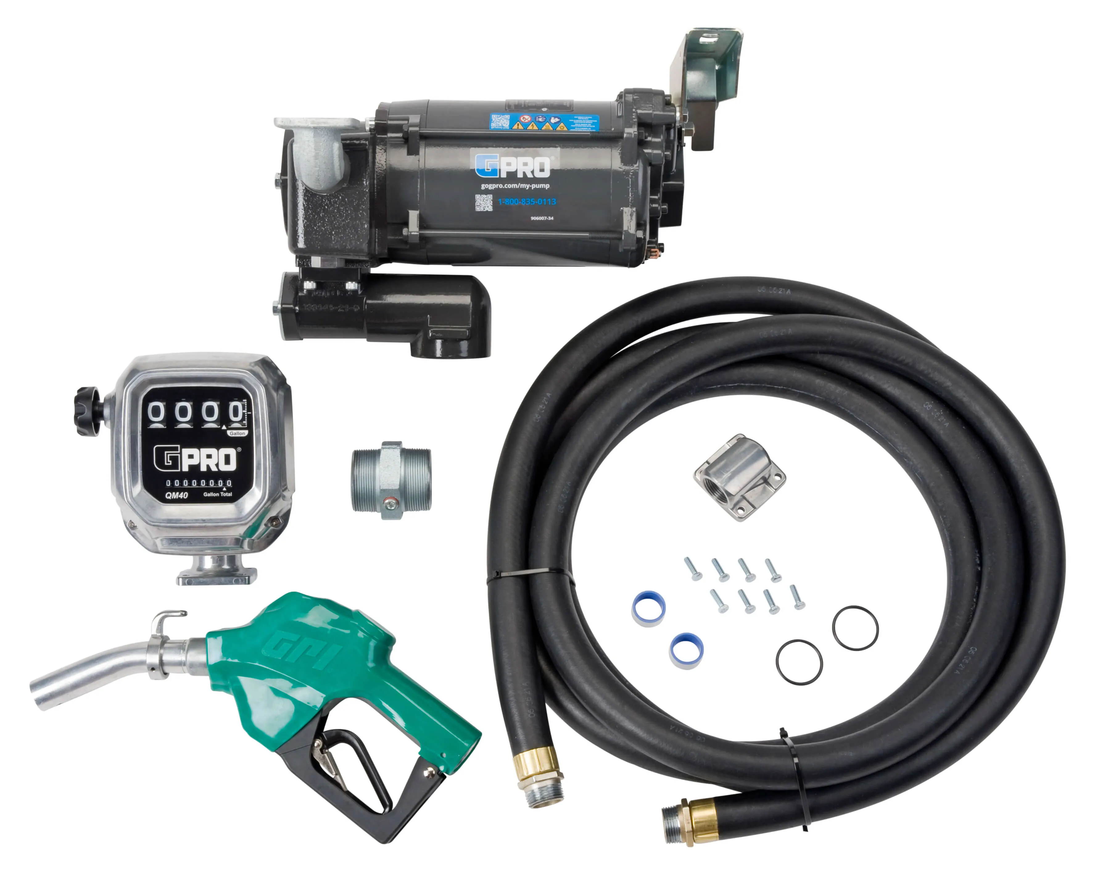 115V 35 GPM Fuel Transfer Pump with QM Meter