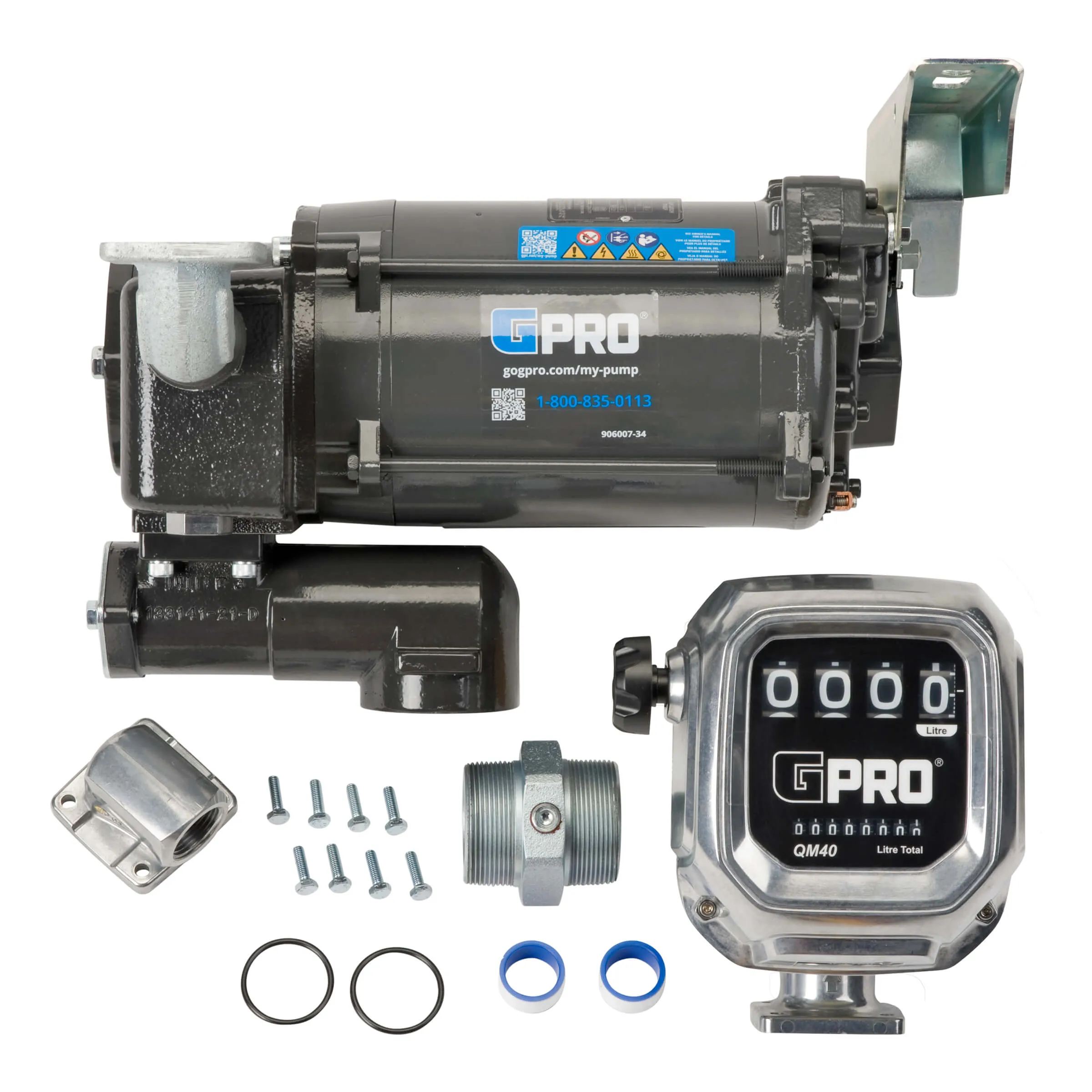 115V 35 GPM Fuel Transfer Pump with QM Meter