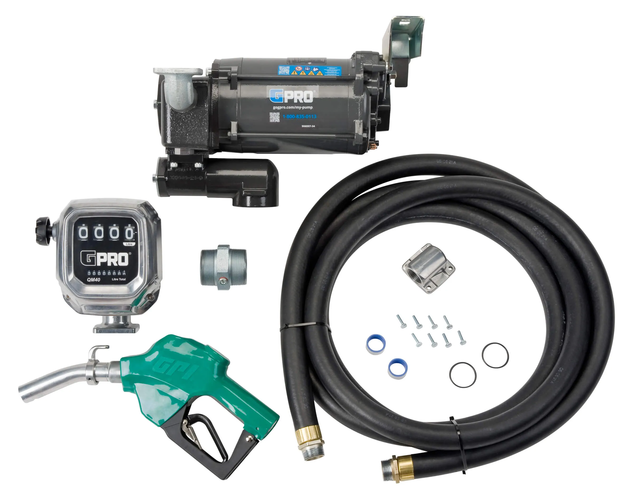 115V 35 GPM Fuel Transfer Pump with QM Meter