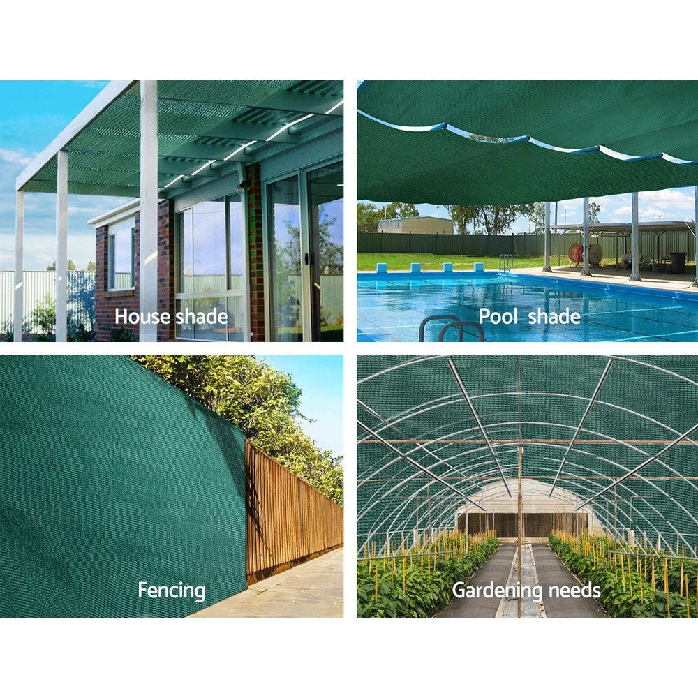 1.83x20m 30% UV Shade Cloth Shadecloth Sail Garden Mesh Roll Outdoor Green