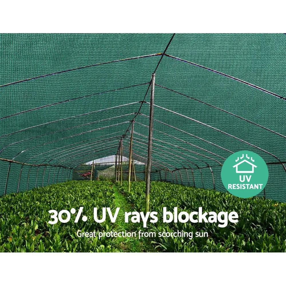 1.83x50m 30% UV Shade Cloth Shadecloth Sail Garden Mesh Roll Outdoor Green