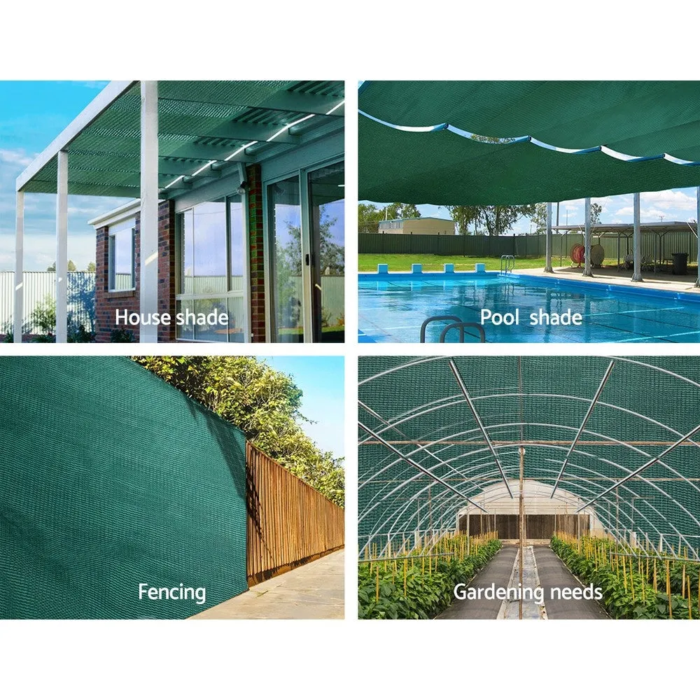 1.83x50m 30% UV Shade Cloth Shadecloth Sail Garden Mesh Roll Outdoor Green