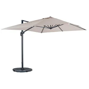 3 x 3m Roma Square Parasol Large Cantilever Garden Shade