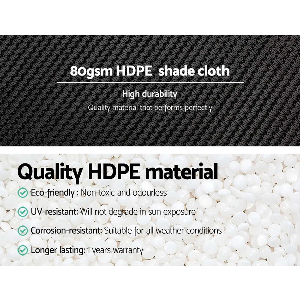 3.66x30m 30% UV Shade Cloth Shadecloth Sail Garden Mesh Roll Outdoor Black