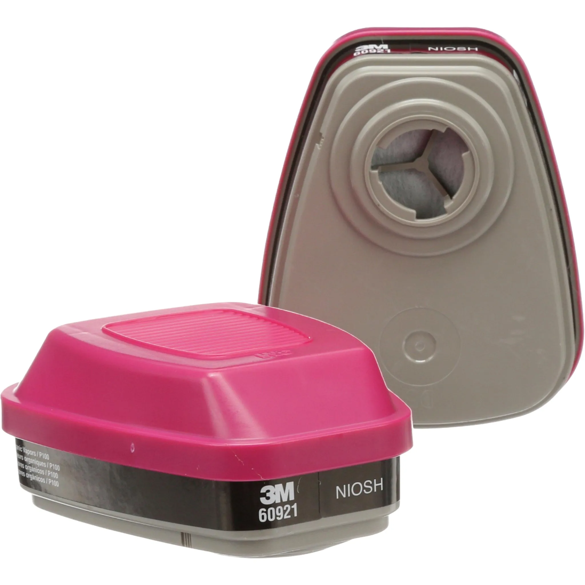3M 60921 P100 Organic Vapor Cartridge/Filter, 1 Pair