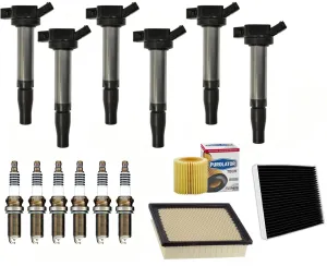 6 Direct Ignition Coil Spark Plugs Filters For 2017-2019 Toyota Highlander