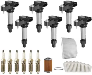 6 Direct Igntion Coils Spark Plugs & Filters For Chevrolet Caprice 3.6L 12-2017