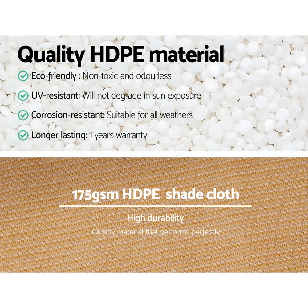 70% UV-Resistant Heavy Duty Shade Cloth 1.83x20m | Instahut