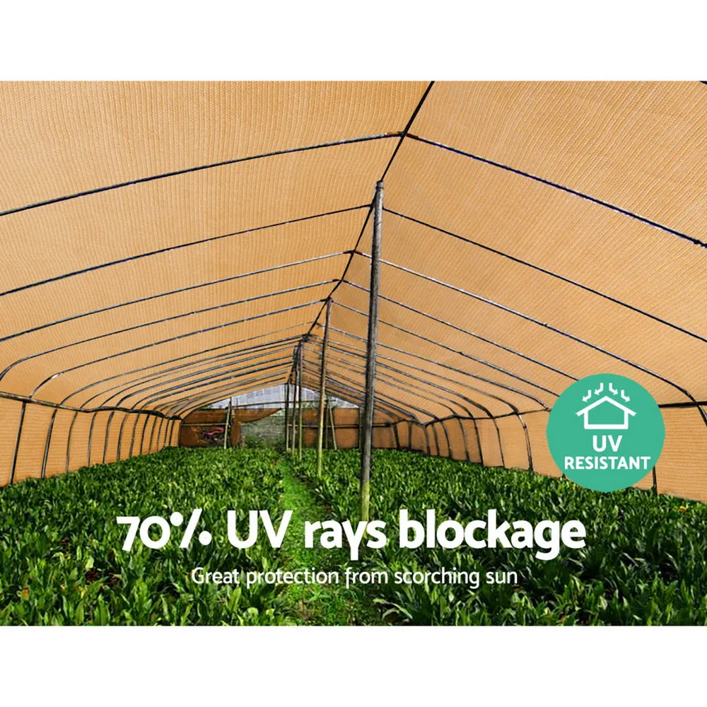 70% UV-Resistant Heavy Duty Shade Cloth 1.83x20m | Instahut