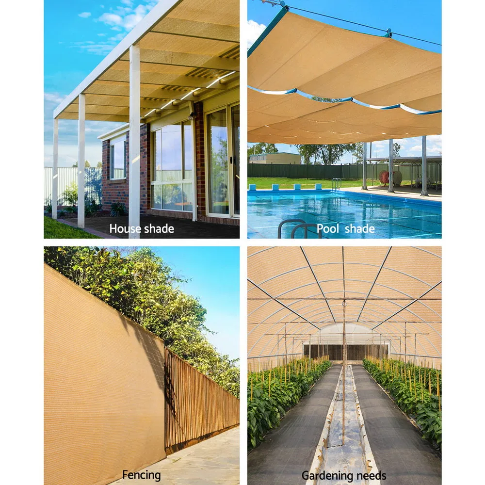 90% Shade Block UV-Stabilized Shade Cloth 1.83x10m Instahut