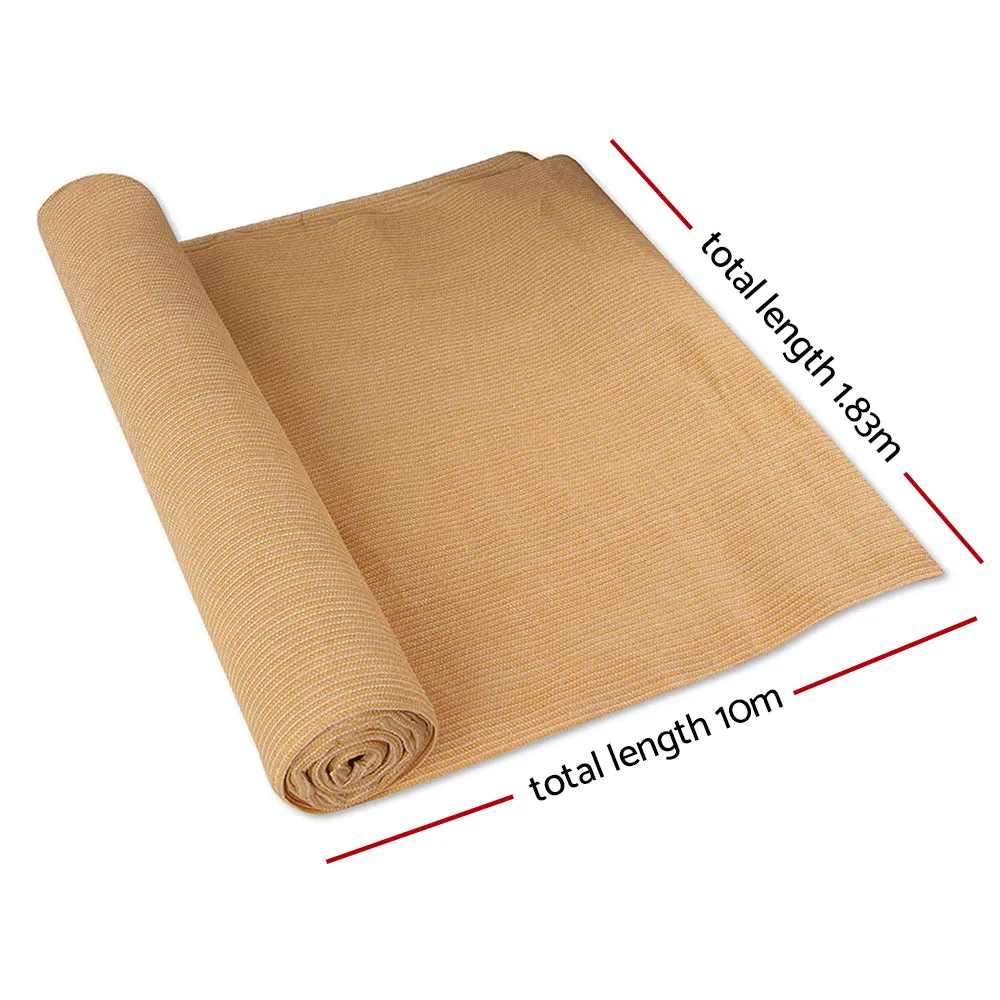 90% Shade Block UV-Stabilized Shade Cloth 1.83x10m Instahut