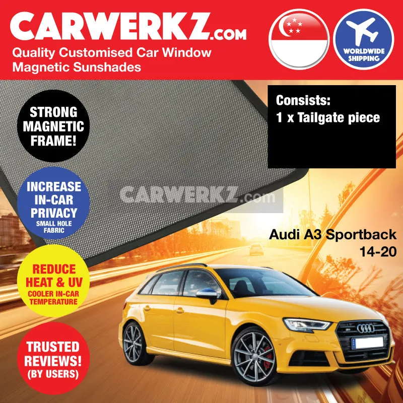 Audi A3 S3 Sportback 2013-2020 3rd Generation (8V) Germany Hatchback Car Customised Magnetic Sunshades