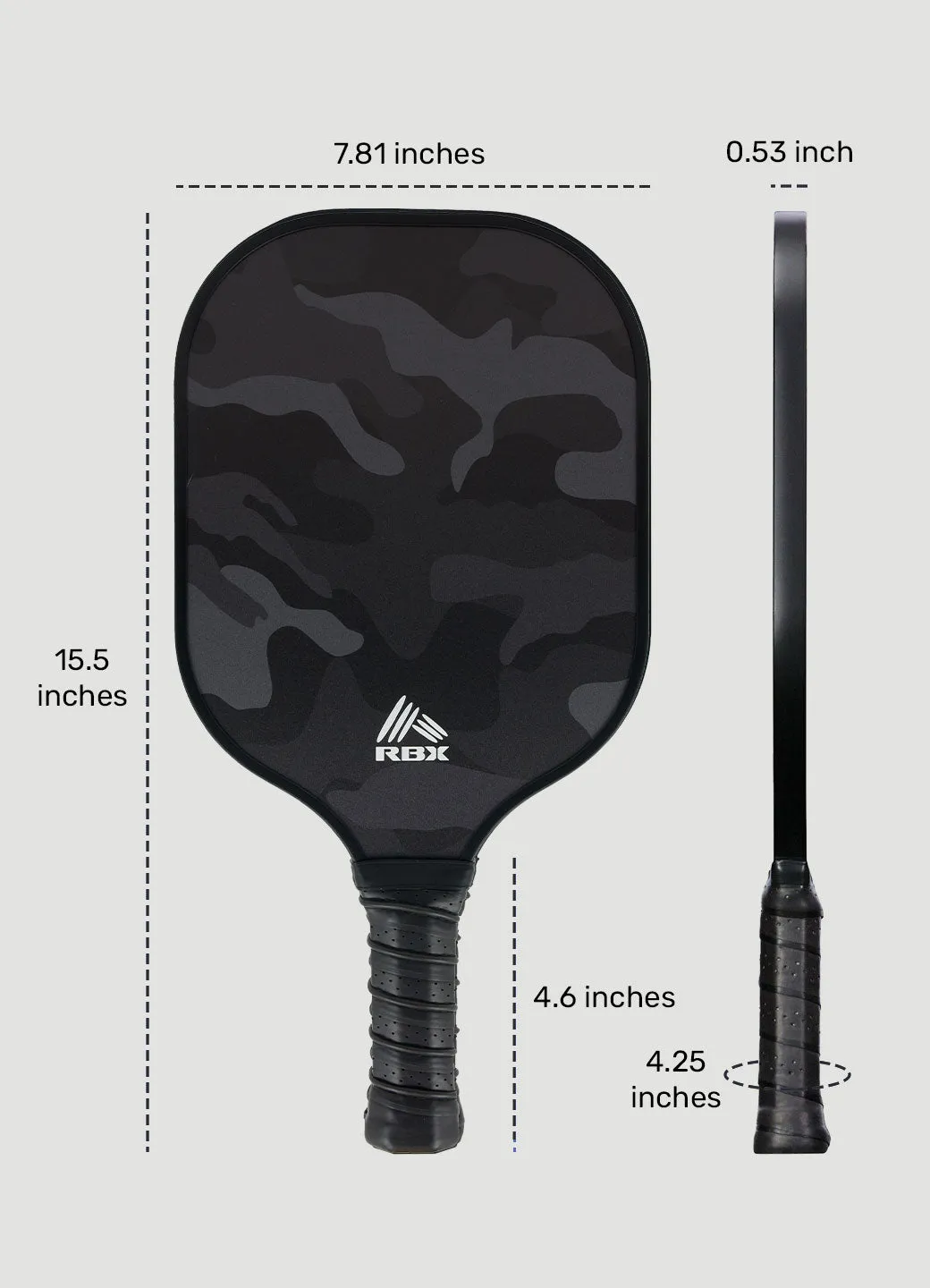 Camo Pickleball Paddle with Cover