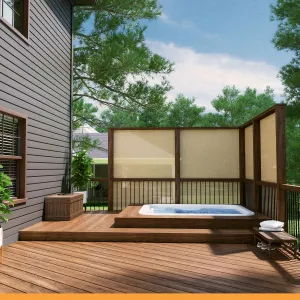 Coolaroo 90 Percent UV Block Shade Fabric, Beech