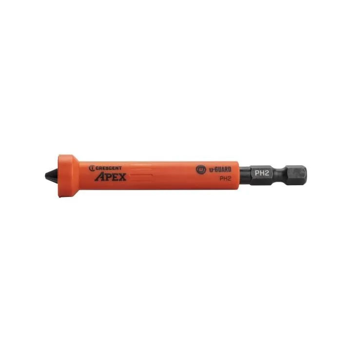 Crescent #1 x 3-1/2" Phillips® u-GUARD™ Covered Impact Power Bit with Ring Magnet - 2 Pack