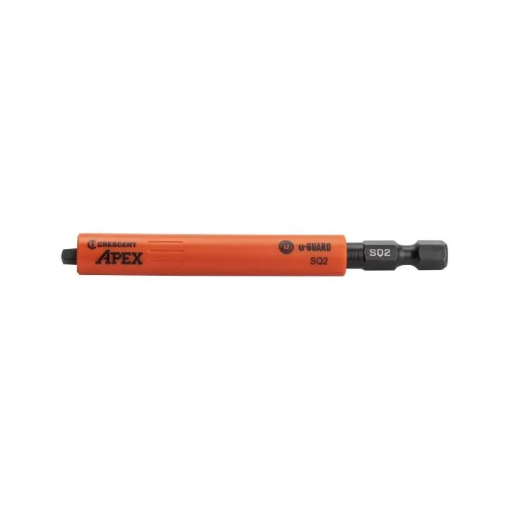 Crescent #2 x 3-1/2" Square u-GUARD™ Covered Impact Power Bit - 2 Pack