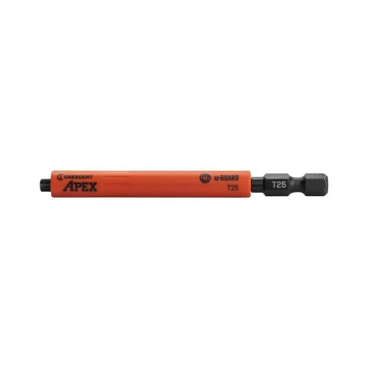 Crescent T25 x 3-1/2" Torx® u-GUARD™ Covered Impact Power Bit - 2 Pack