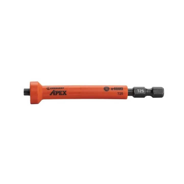 Crescent T25 x 3-1/2" Torx® u-GUARD™ Covered Impact Power Bit with Ring Magnet - 2 Pack