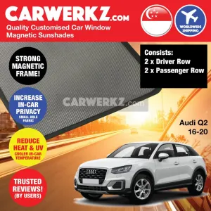 Customised Window Magnetic Sunshades for Audi Q2 2016-2020 1st Generation Germany SUV