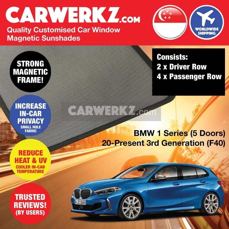 Customised Window Magnetic Sunshades for BMW 1 Series 2021-Current 3rd Generation (F40) Germany Hatchback