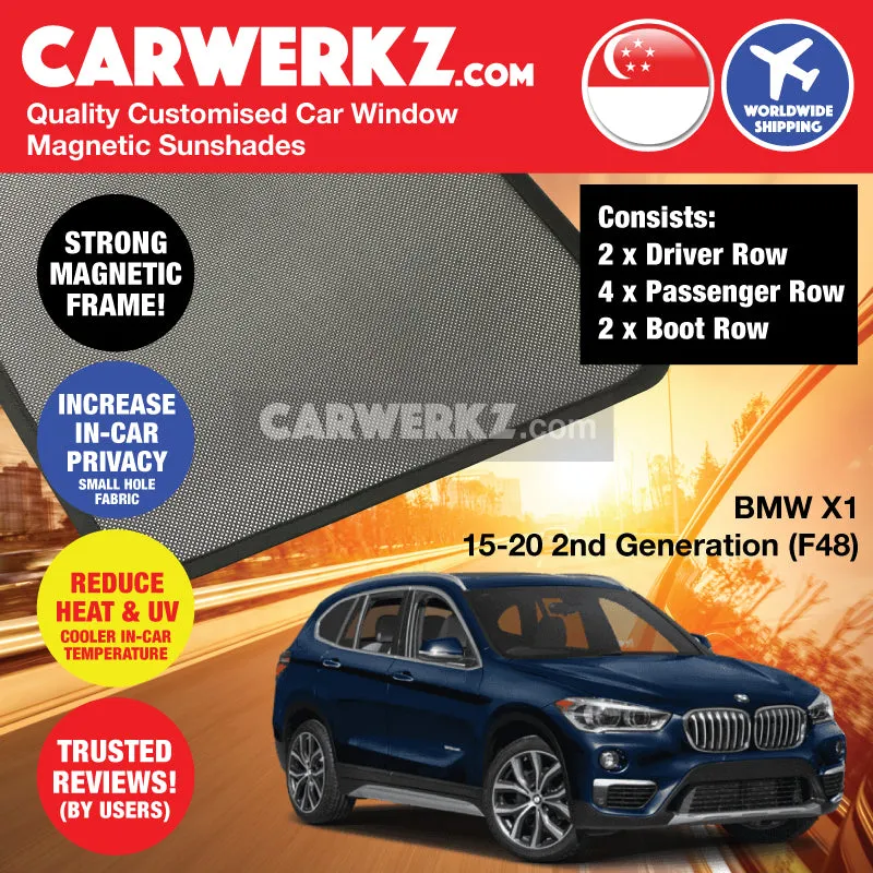 Customised Window Magnetic Sunshades for BMW X1 2015-2020 2nd Generation (F48) Germany SUV