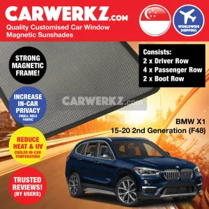 Customised Window Magnetic Sunshades for BMW X1 2015-2020 2nd Generation (F48) Germany SUV