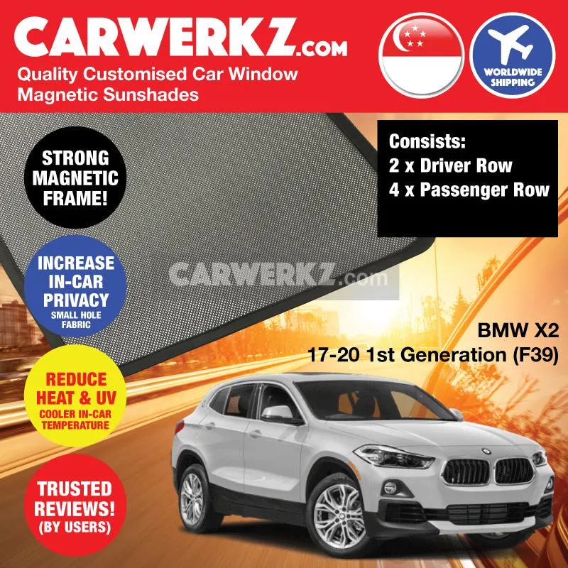 Customised Window Magnetic Sunshades for BMW X2 2017-2023 1st Generation (F39) Germany SUV