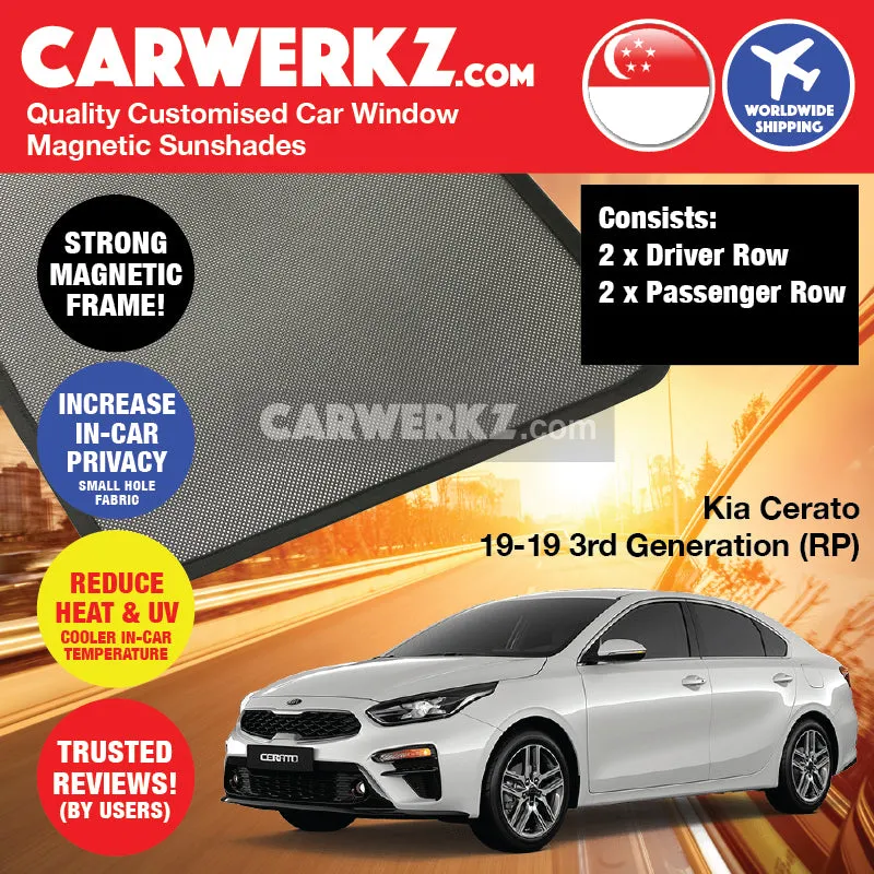 Customised Window Magnetic Sunshades for Kia Cerato Forte 2019-2020 3rd Generation (BD) Korea Sedan