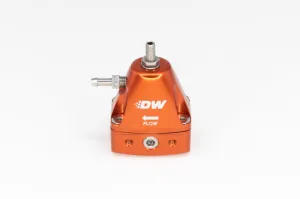 DeatschWerks DWR1000iL In-Line Adjustable Fuel Pressure Regulator - Orange 6-1001-FRO