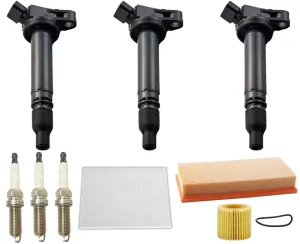 Direct Ignition Coil & Spark Plugs Tune Up Kit For Scion IQ 1.3L 2012-2015