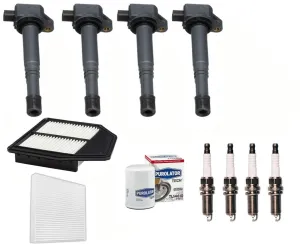 Direct Ignition Coil, Spark Plugs & Filters Fits 2008-2012 Honda Accord 2.4L