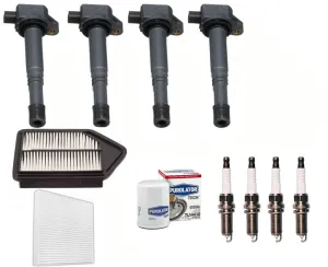Direct Ignition Coil, Spark Plugs & Filters Fits 2010-2011 Honda CRV CR-V 2.4L