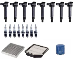Direct Ignition Coils Spark Plugs Filters Tune Up for 2006-2007 Lexus GS430