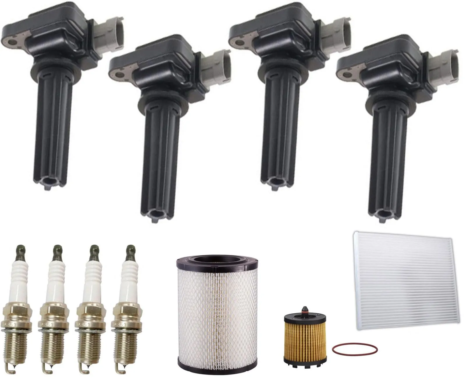 Direct Ignition Coils Spark Plugs Tune Up Kit For Saturn Ion 2.0L 2004-2007