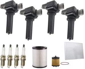 Direct Ignition Coils Spark Plugs Tune Up Kit For Saturn Ion 2.0L 2004-2007