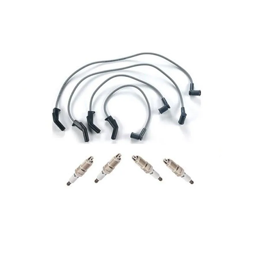 Ford FOCUS 00-04 Set of Spark Plug Wires and (4) SparPlugs F/I Vin P (SOHC) ONLY
