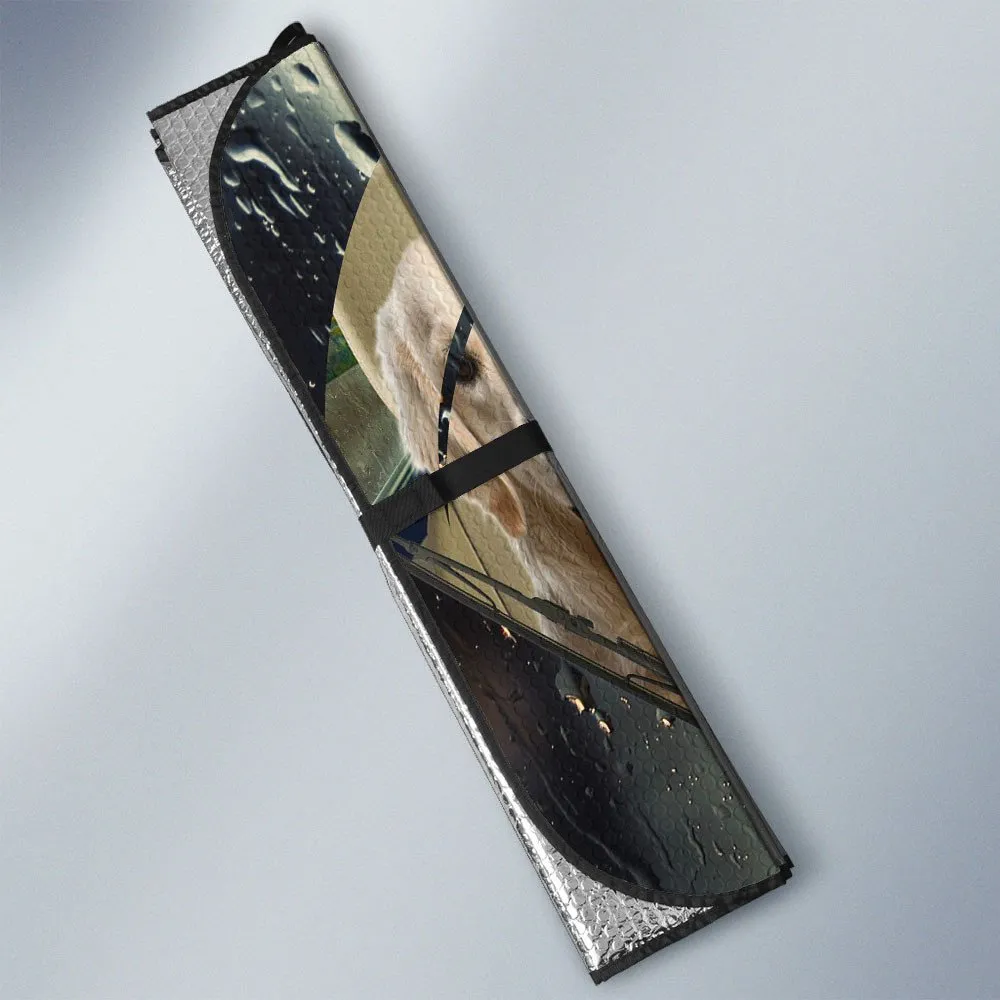 Golden Retriever Rainy Driving Car Sun Shade Cover Auto Windshield Coolspod