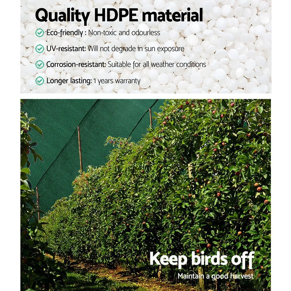 Heavy Duty 90% Shade Cloth 3.66x20m HPDE Green - Instahut