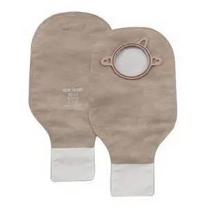 Hollister New Image Two-Piece Drainable Pouch, 2-3/4" Flange, Filter, Clamp Closure, Beige