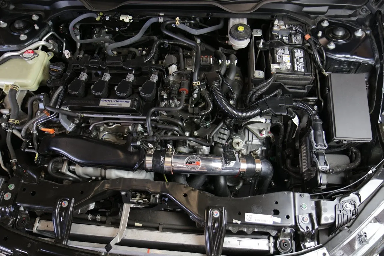 HPS Cold Air Intake 837-602P Honda Civic Non Si 2016- Polish