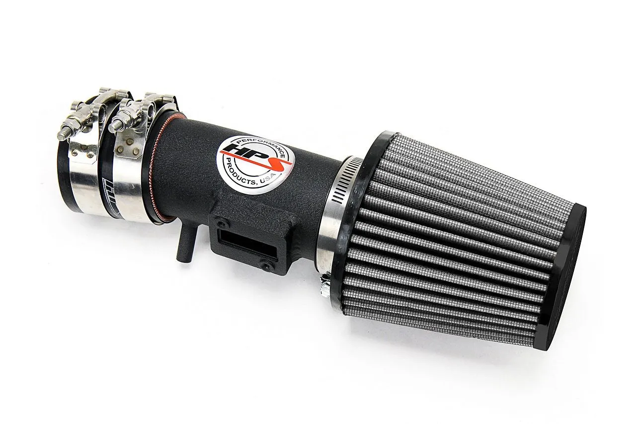 HPS Short Ram Air Intake 827-102WB Honda Fit 2009-13 Black