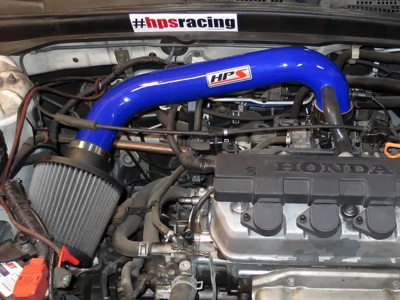 HPS Short Ram Air Intake 827-104BL Honda Civic 2001-05 Blue