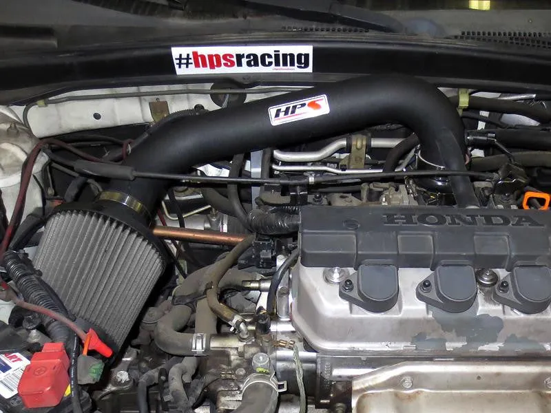 HPS Short Ram Air Intake 827-104WB Honda Civic 2001-05 Black