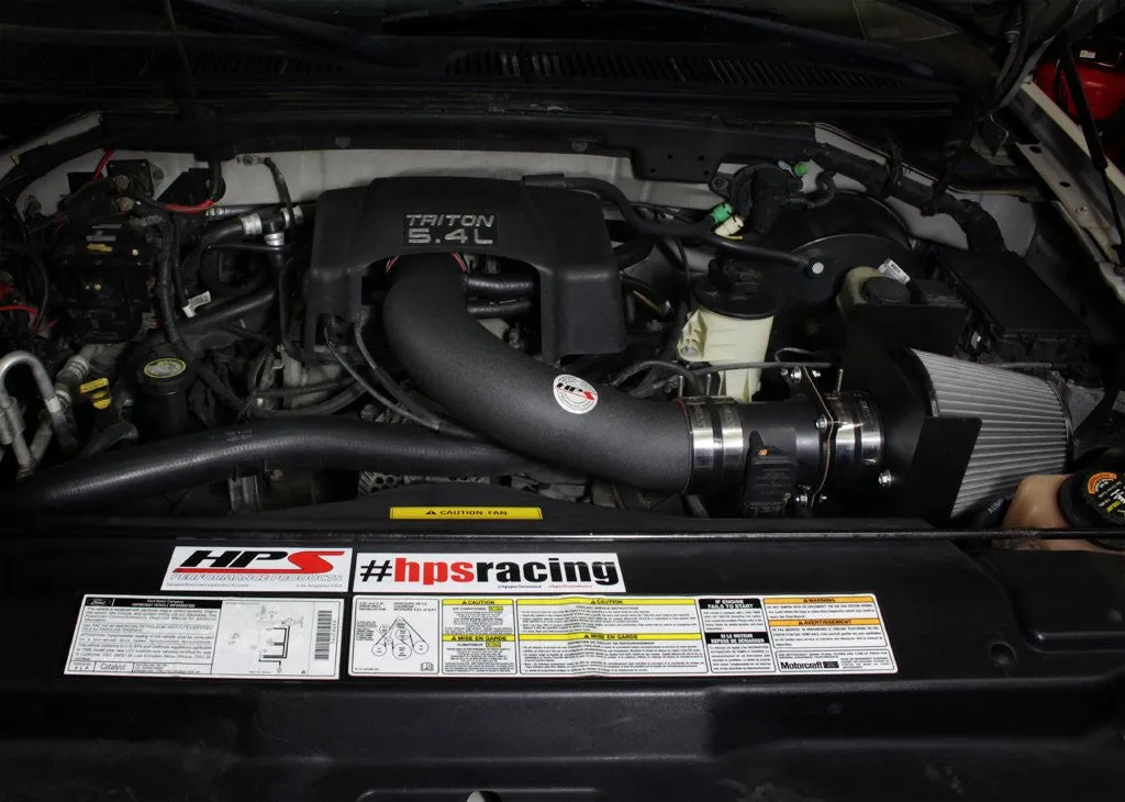 HPS Short Ram Air Intake 827-540WB Ford Lobo 2001-03 Black