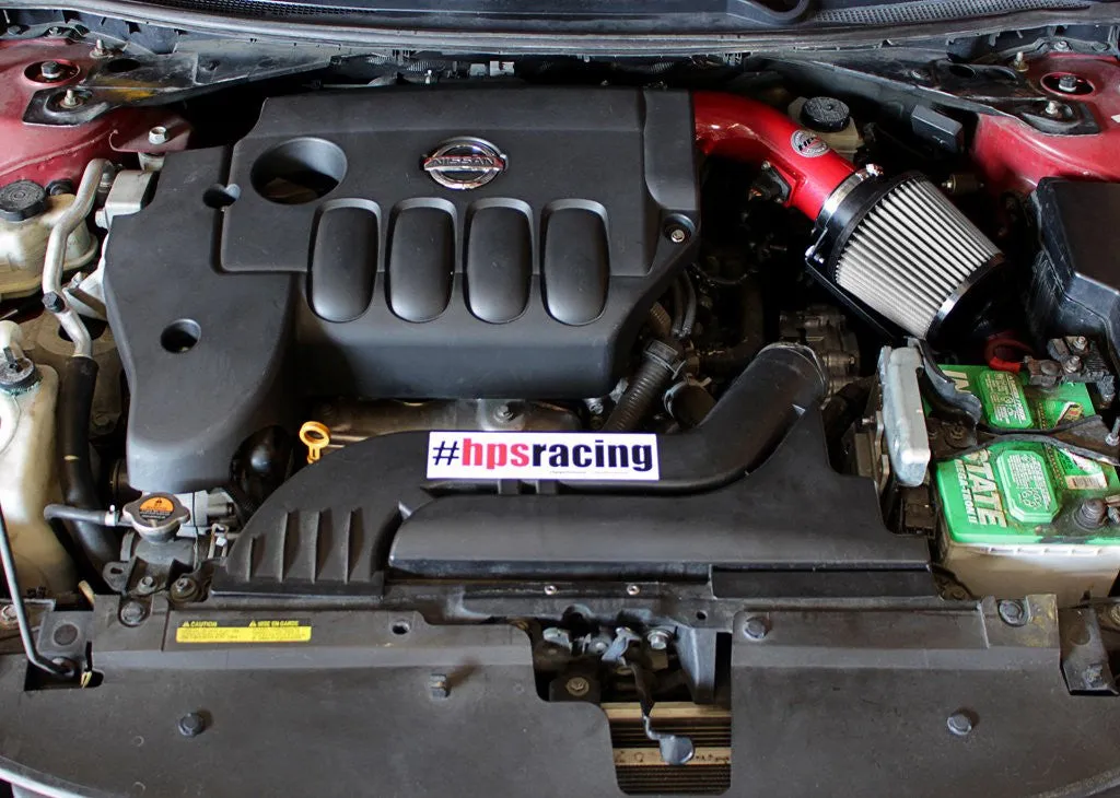 HPS Short Ram Air Intake 827-546R Nissan Altima 2007-12 Red