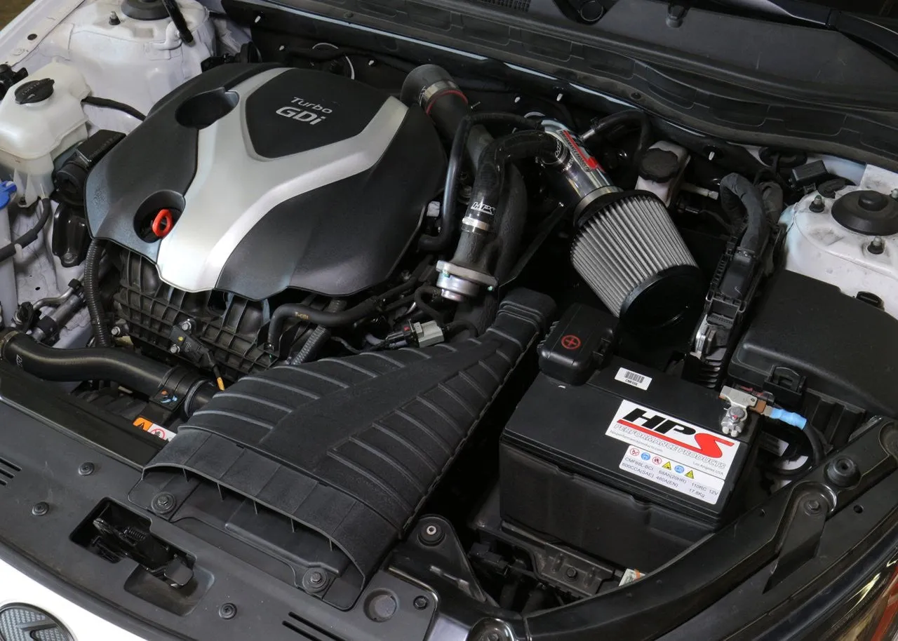 HPS Short Ram Air Intake 827-587P Hyundai Sonata 11-14 Polish