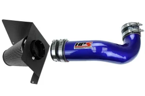 HPS Short Ram Air Intake 827-622BL Chevy Cheyenne 2500 2007-09 Blue