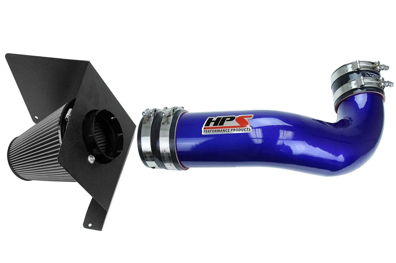 HPS Short Ram Air Intake 827-622BL Chevy Cheyenne 2500 2007-09 Blue