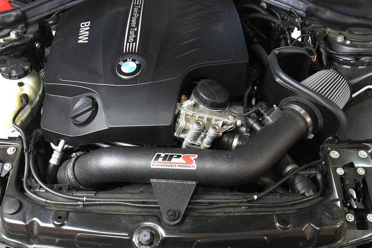 HPS Short Ram Air Intake 827-625BL BMW 435i 435ix 2014-16 Blue